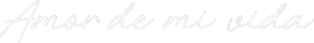 Individuelles Neon: Amor de mi vida