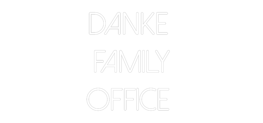Individuelles Neon: DANKE
Famil...