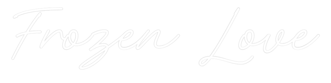 Individuelles Neon: Frozen Love