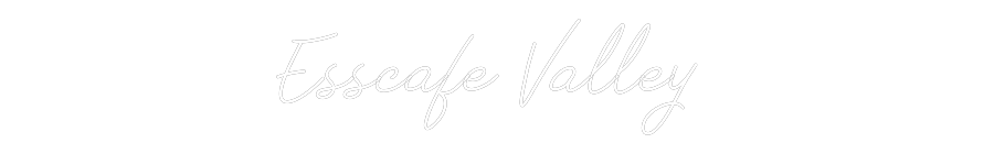 Individuelles Neon: Esscafe Valley