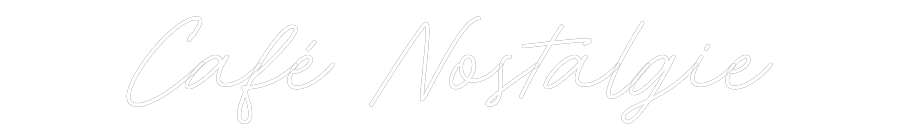 Individuelles Neon: Café Nostalgie