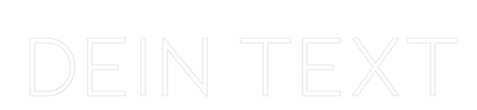 Individuelles Neon: Dein Text