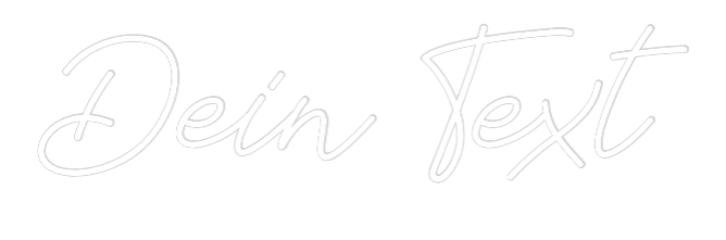 Individuelles Neon: Dein Text