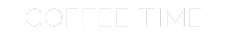 Individuelles Neon: Coffee Time