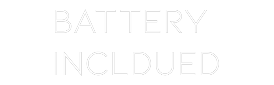 Individuelles Neon: Battery
Incl...