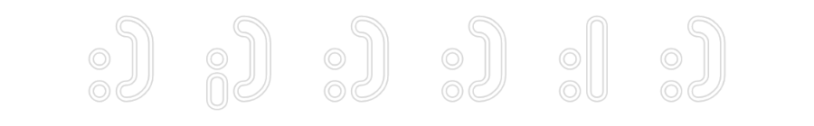 Individuelles Neon: :) ;) :) :) :...