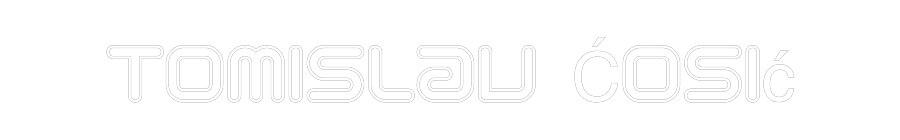 Individuelles Neon: Tomislav Ćosić