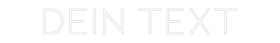 Individuelles Neon: Dein Text