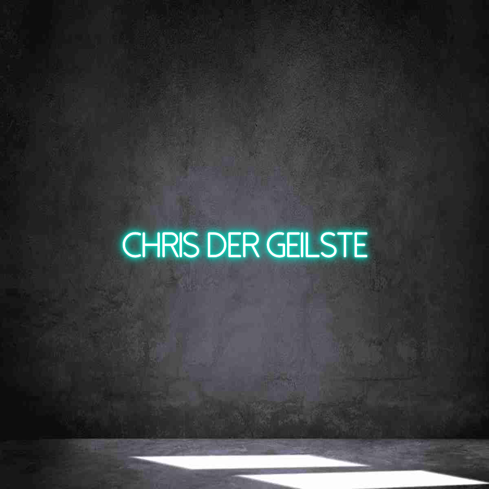 Individuelles Neon: Chris der Gei...