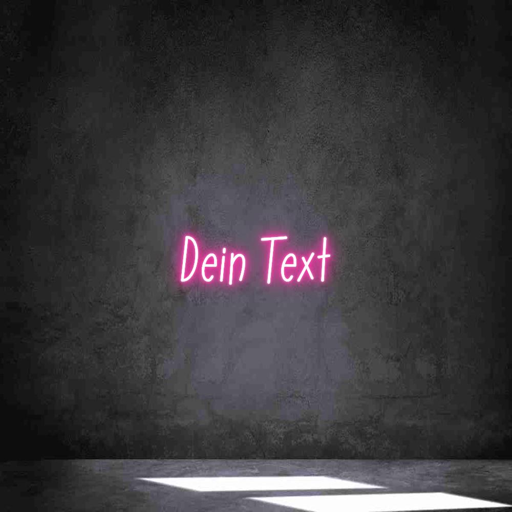 Individuelles Neon: Dein Text