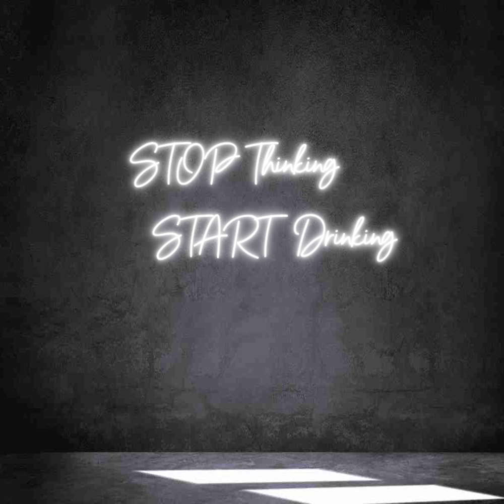 Individuelles Neon: STOP Think...