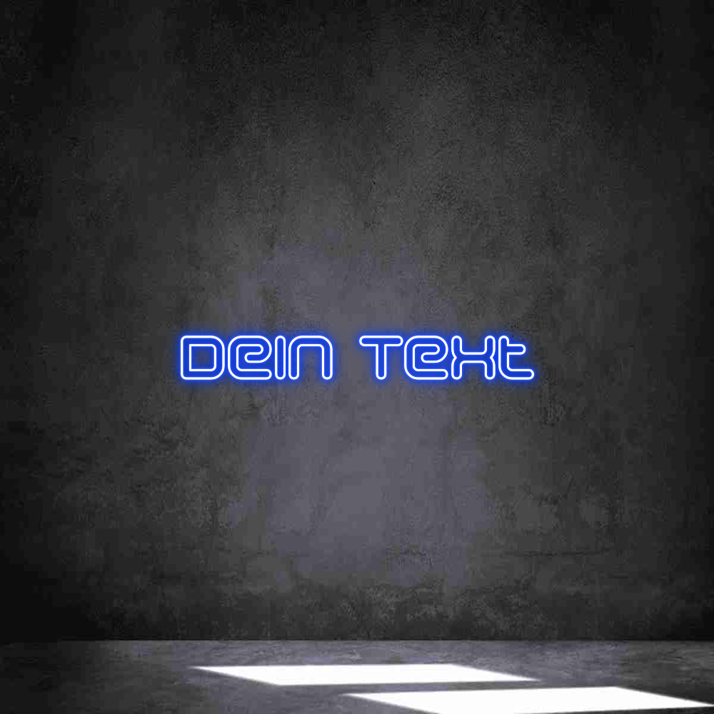 Individuelles Neon: Dein Text