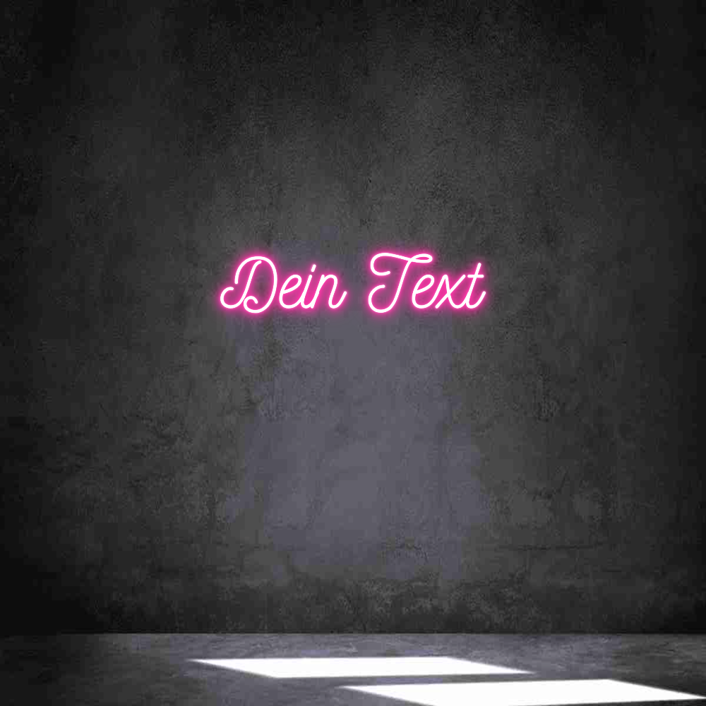 Individuelles Neon: Dein Text
