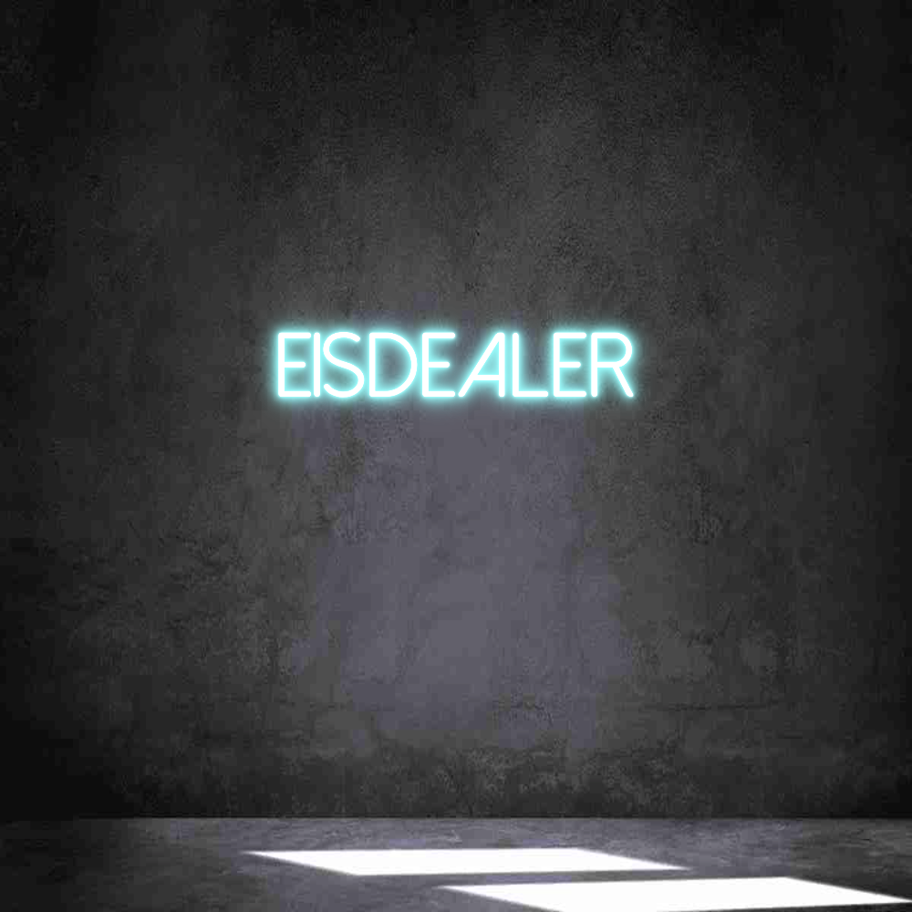 Individuelles Neon: Eisdealer
