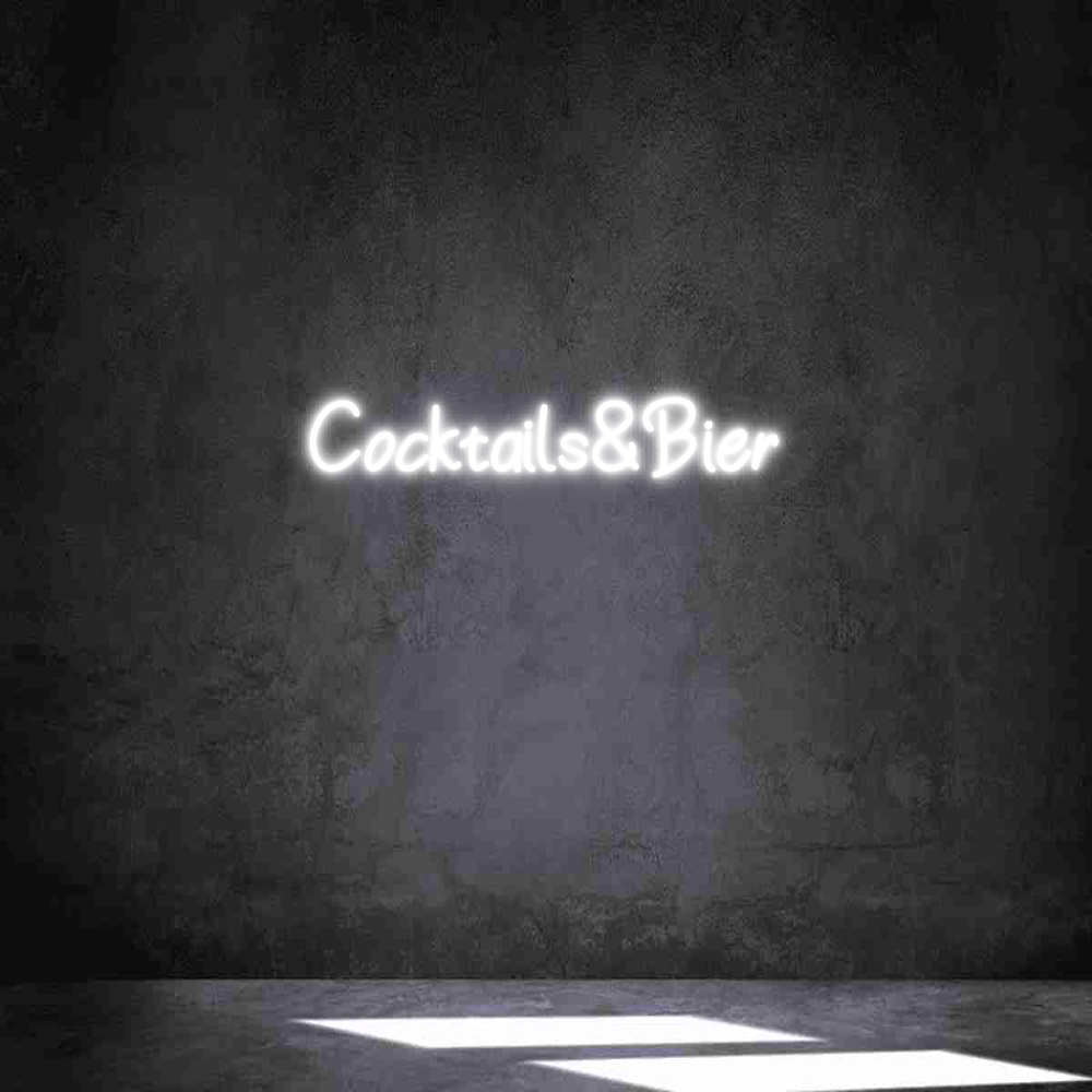 Individuelles Neon: Cocktails&Bier