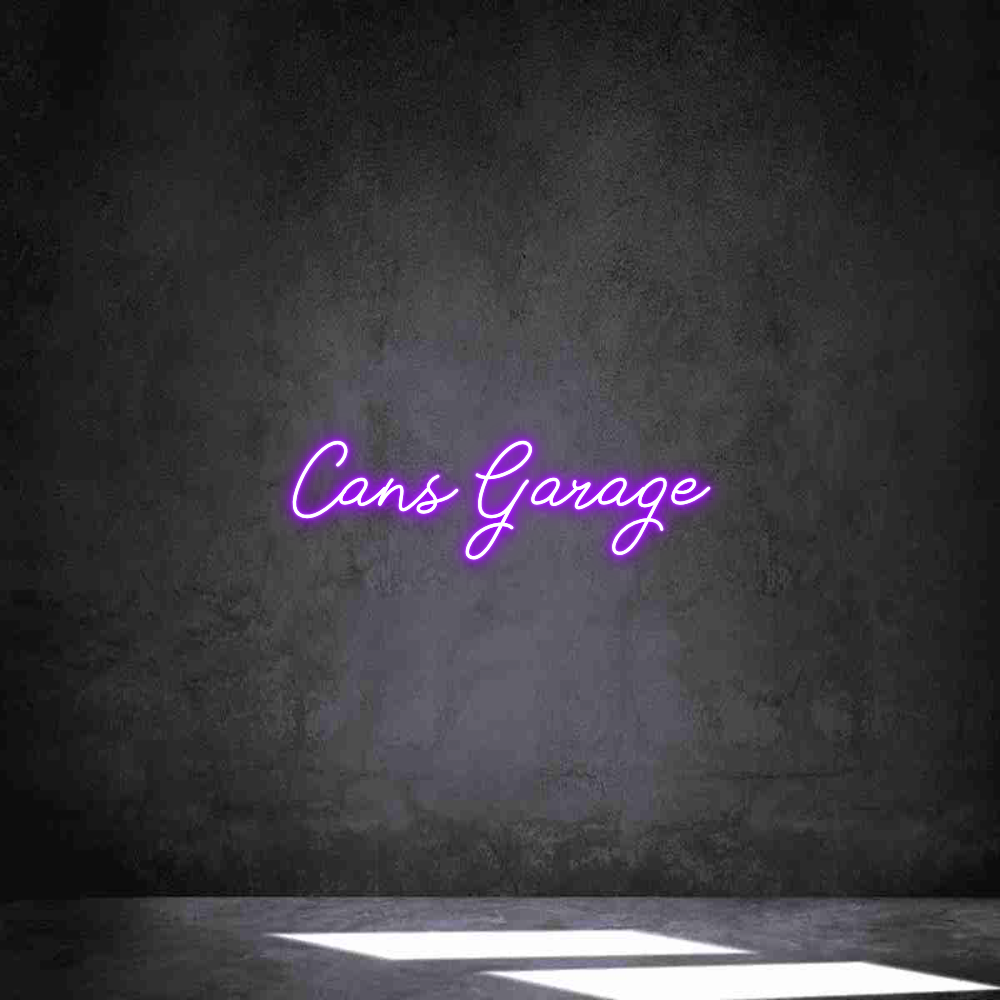Individuelles Neon: Cans Garage