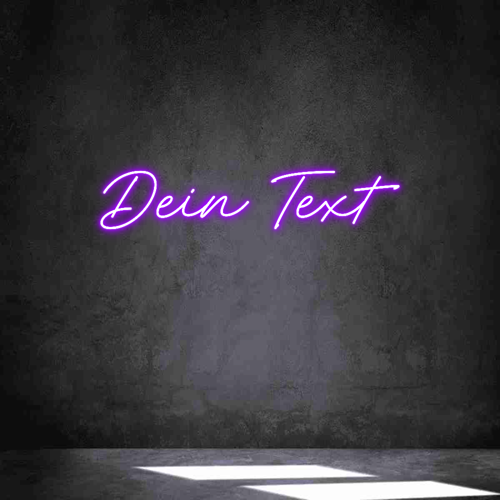 Individuelles Neon: Dein Text