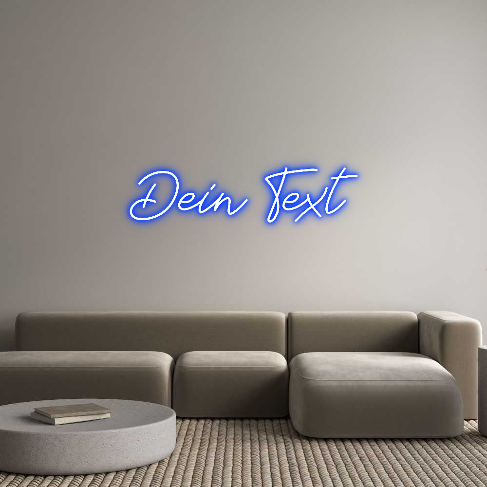 Individuelles Neon: Dein Text