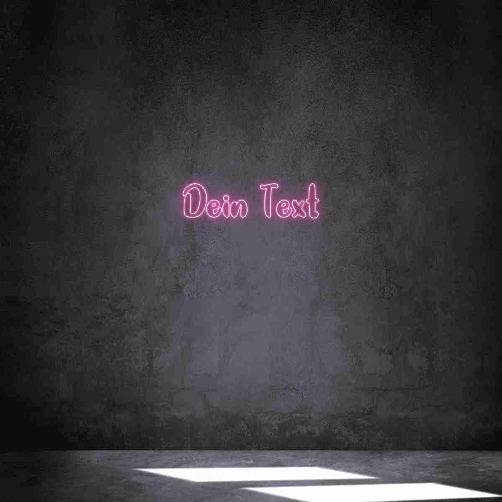 Individuelles Neon: Dein Text