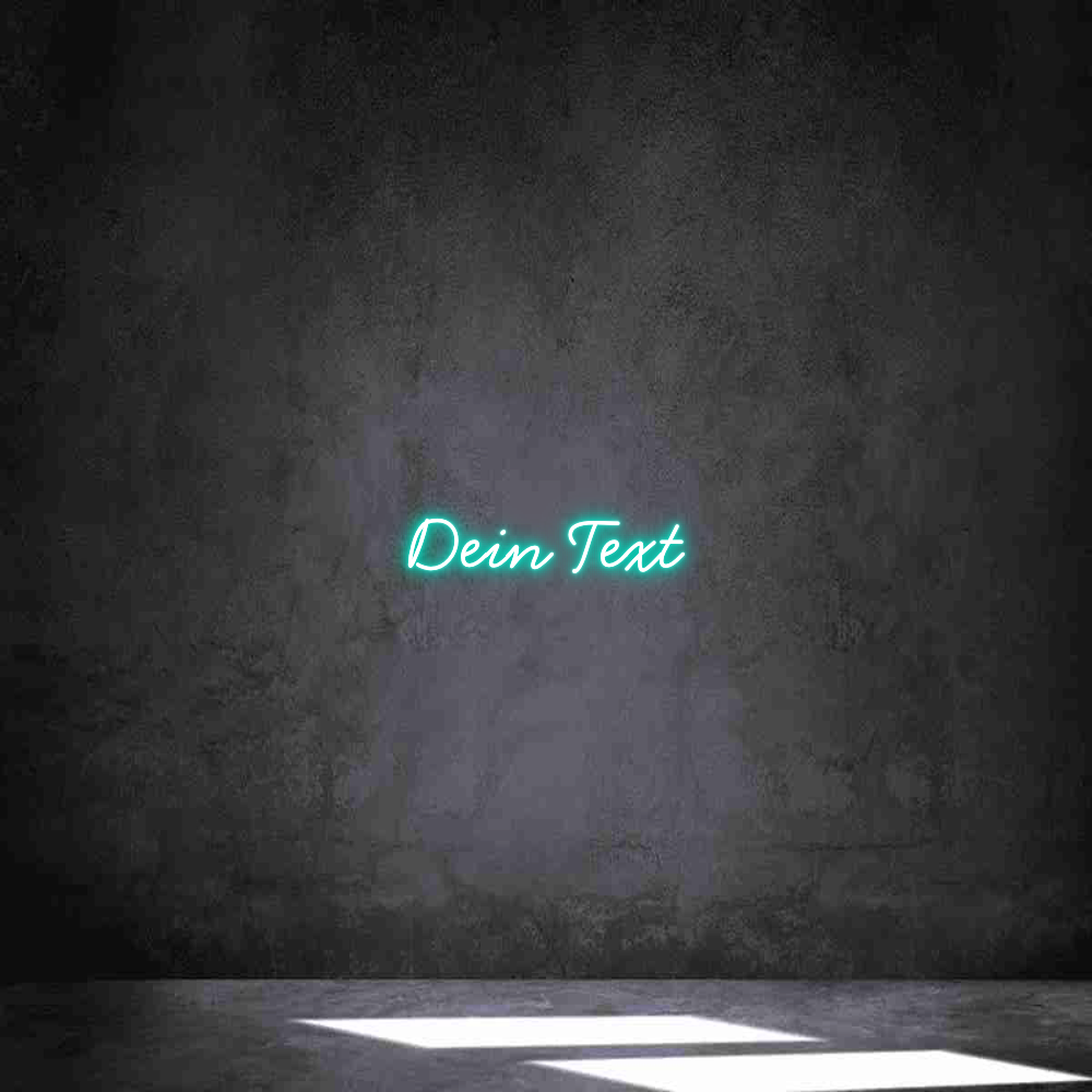 Individuelles Neon: Dein Text