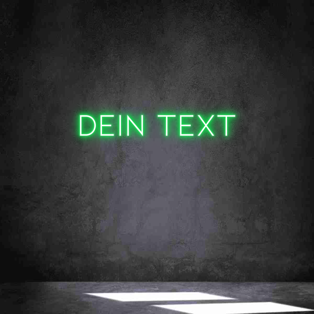 Individuelles Neon: Dein Text