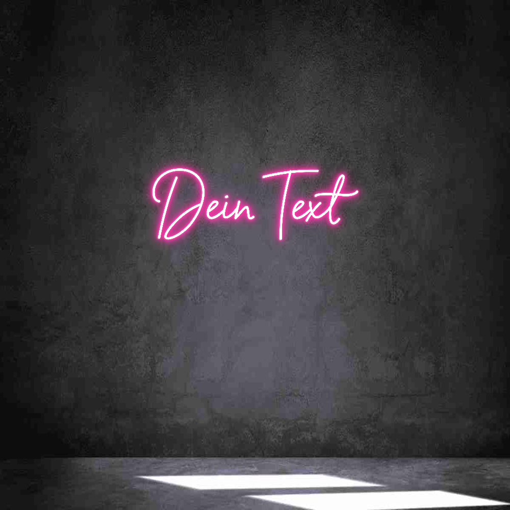 Individuelles Neon: Dein Text