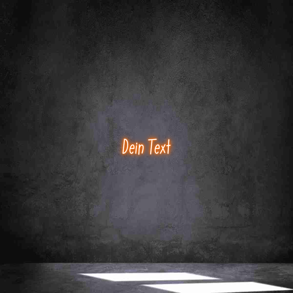 Individuelles Neon: Dein Text