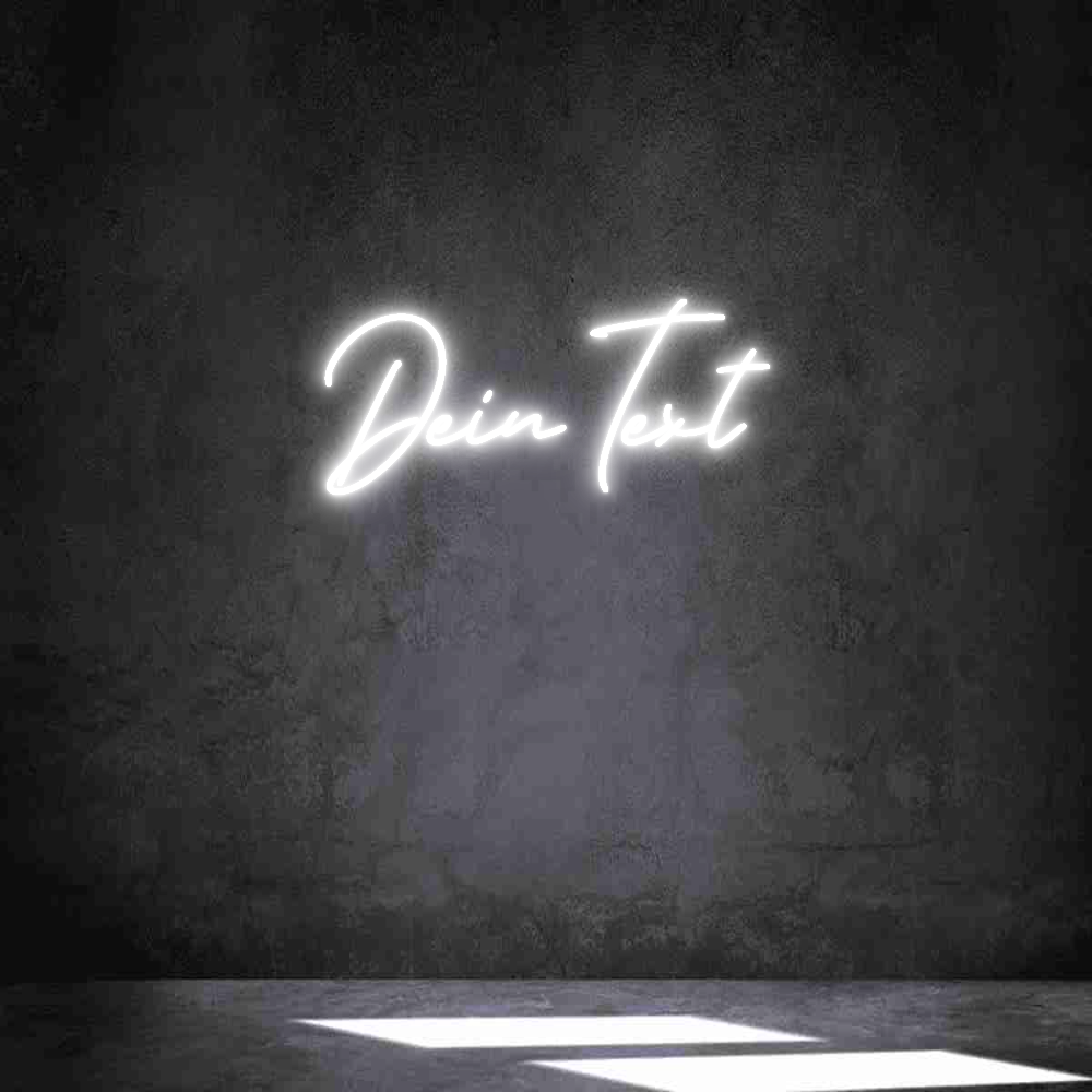Individuelles Neon: Dein Text