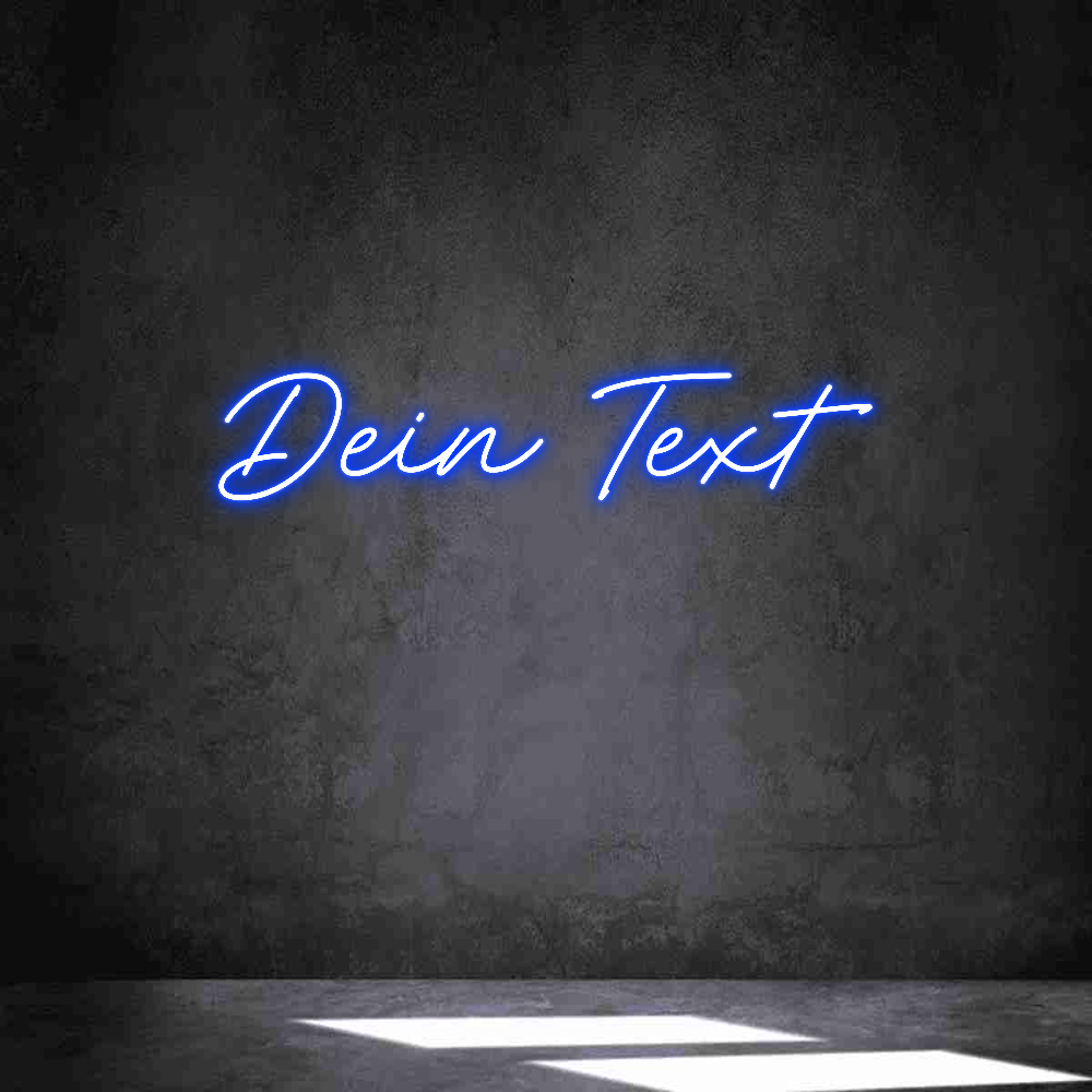 Individuelles Neon: Dein Text