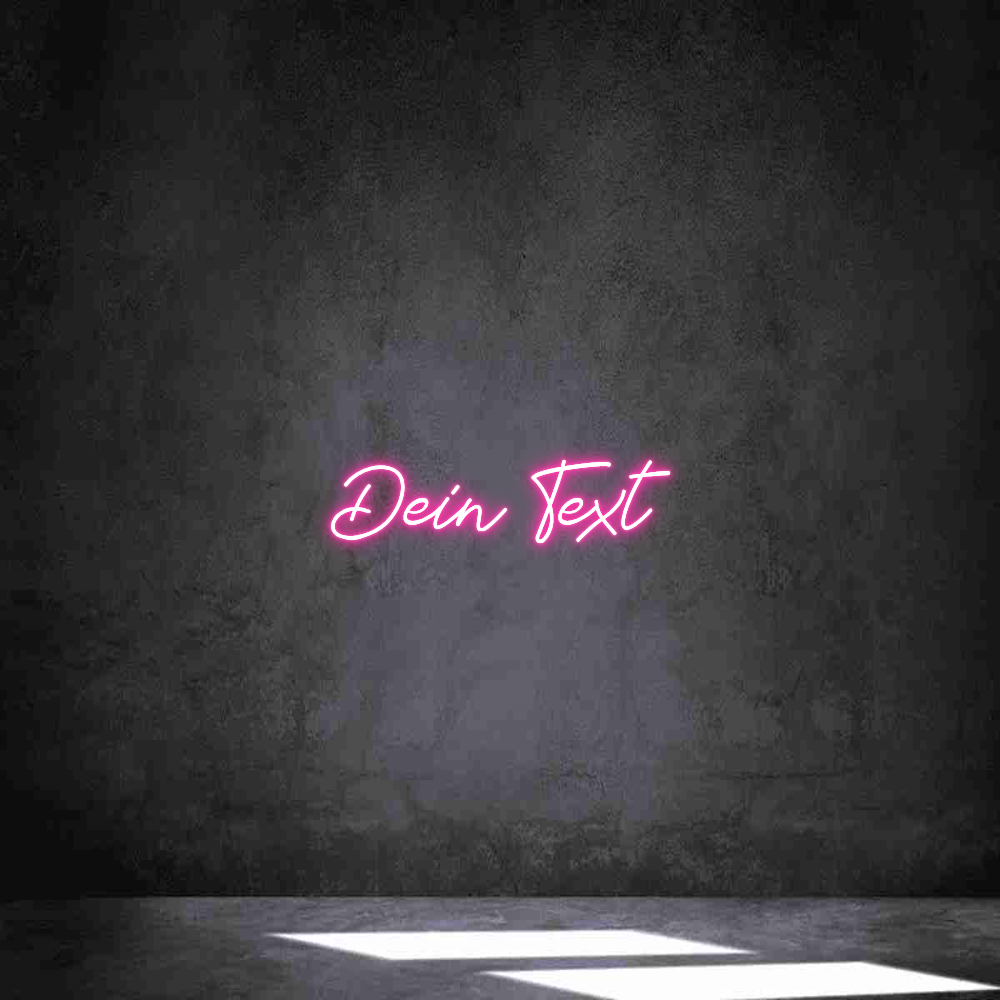 Individuelles Neon: Dein Text