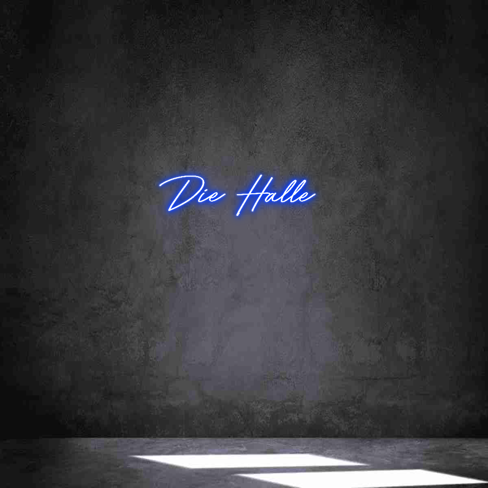 Individuelles Neon: Die Halle