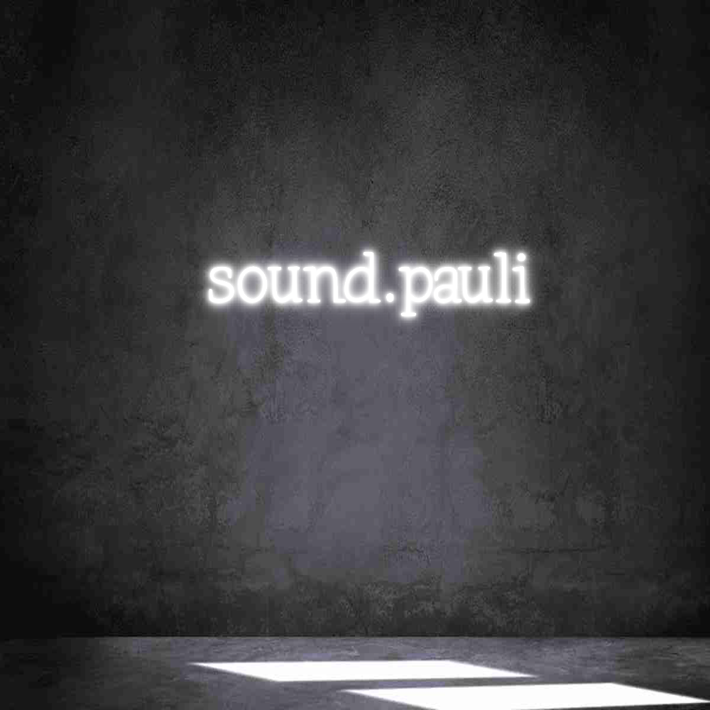 Individuelles Neon: sound.pauli