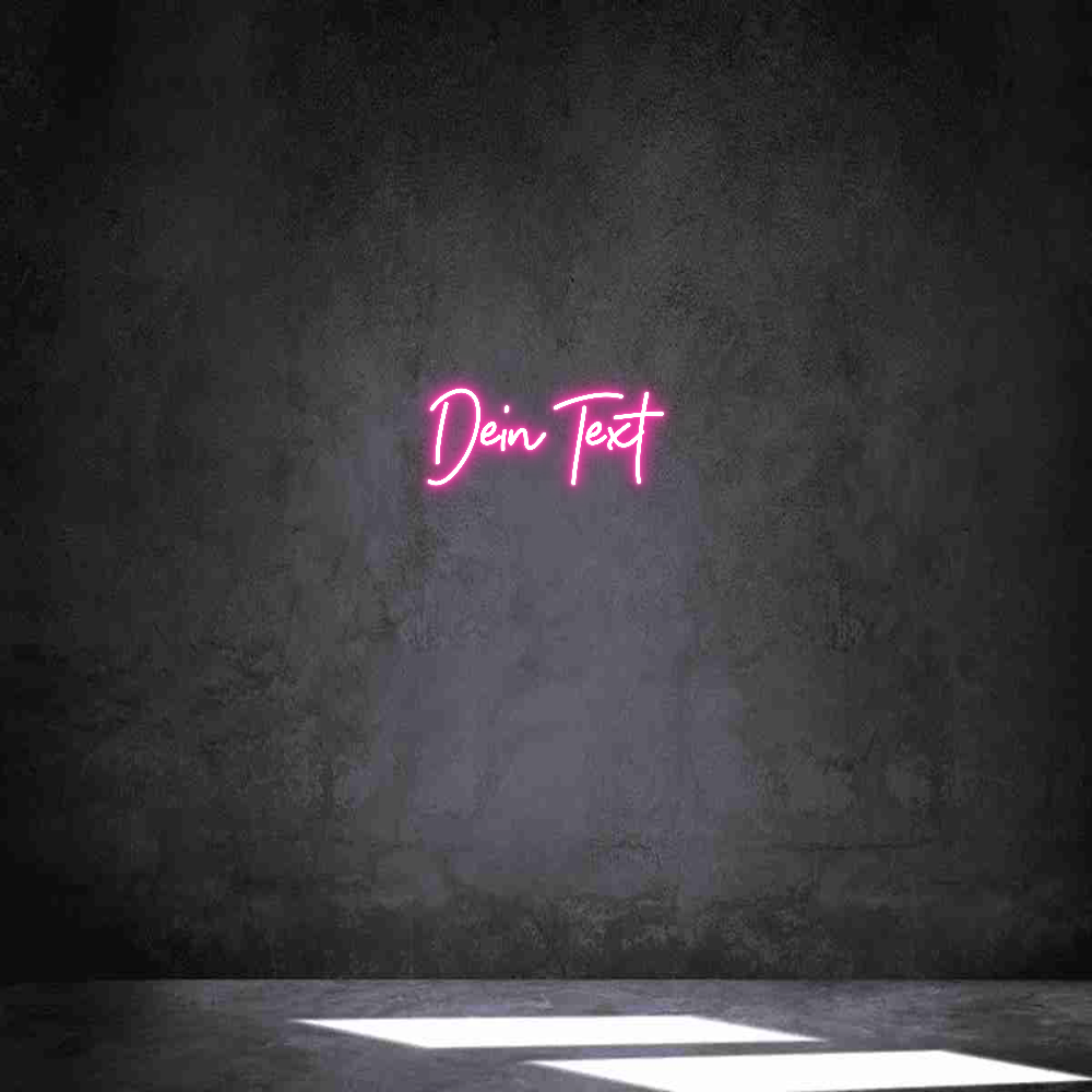 Individuelles Neon: Dein Text