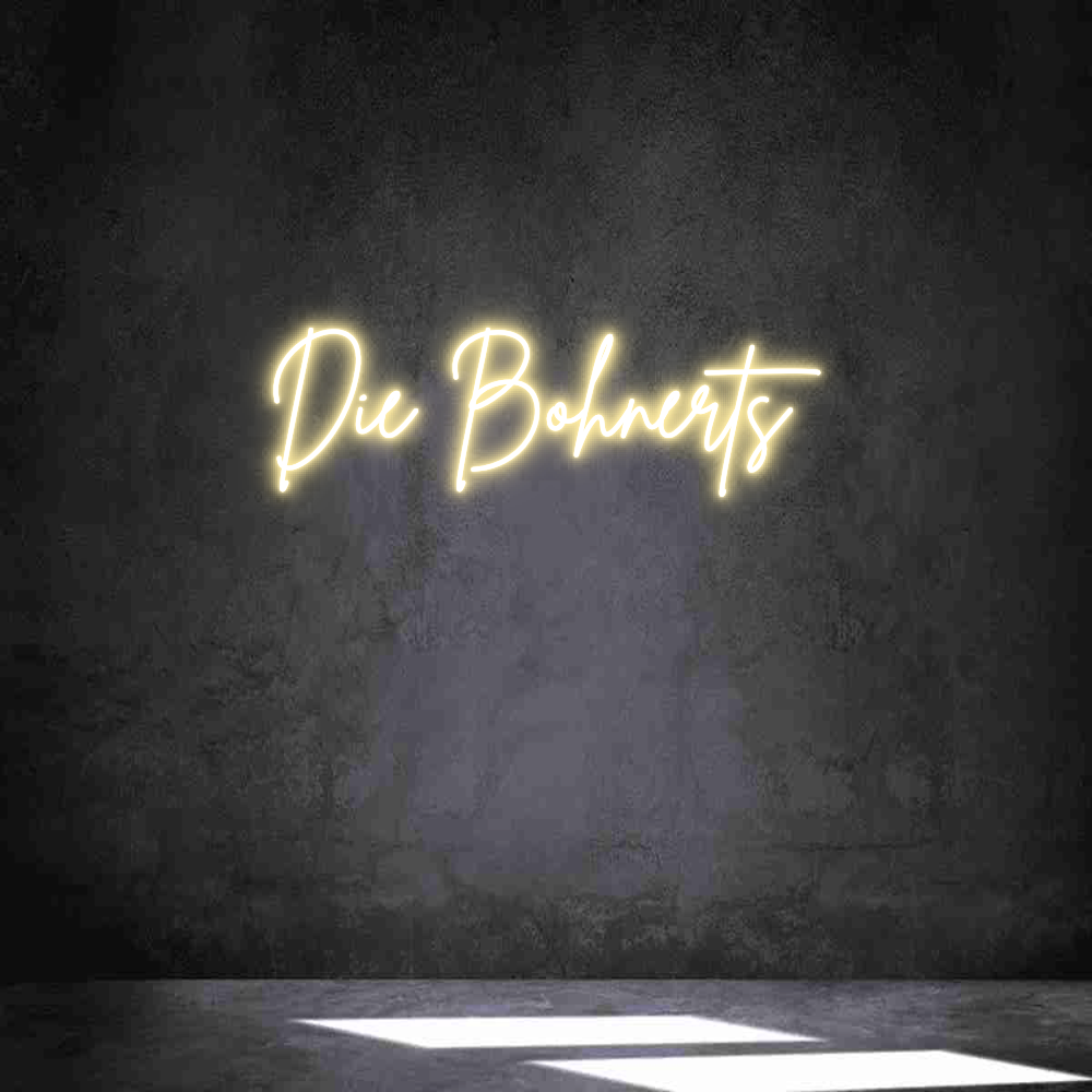 Individuelles Neon: Die Bohnerts