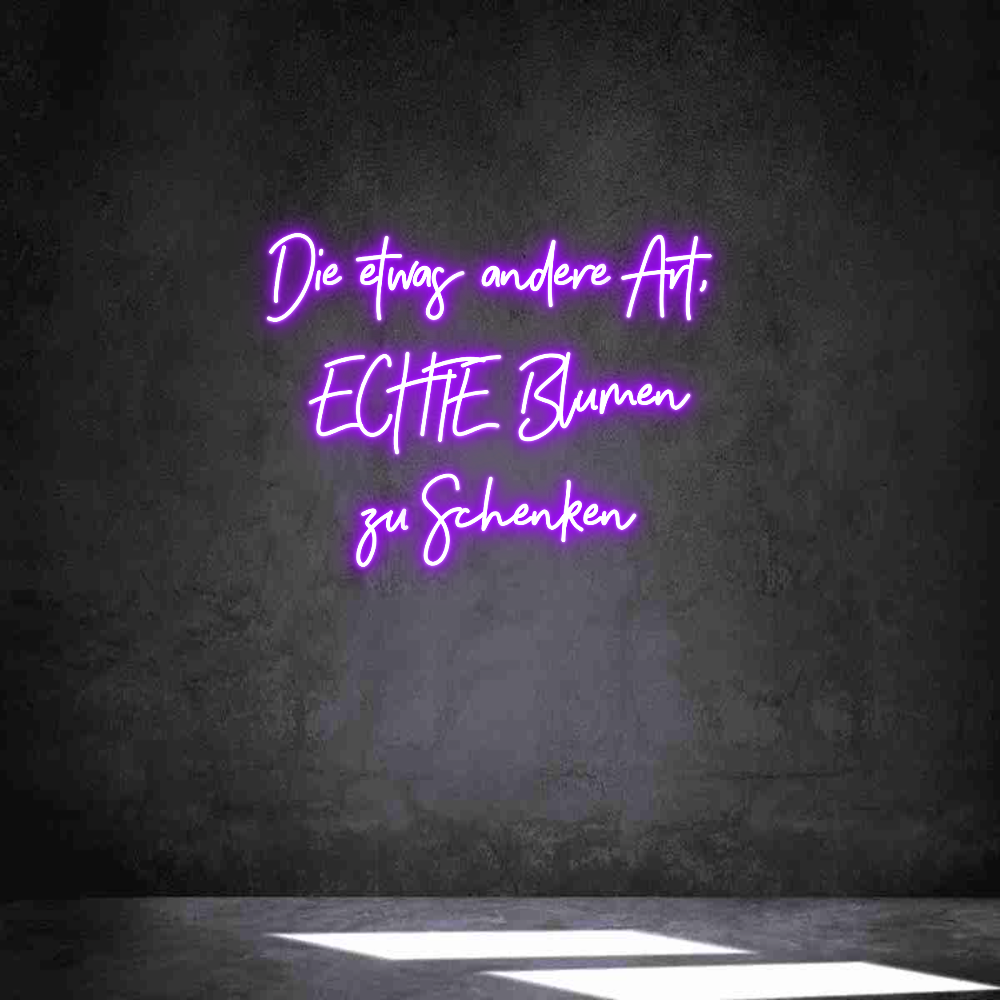 Individuelles Neon: Die etwas and...
