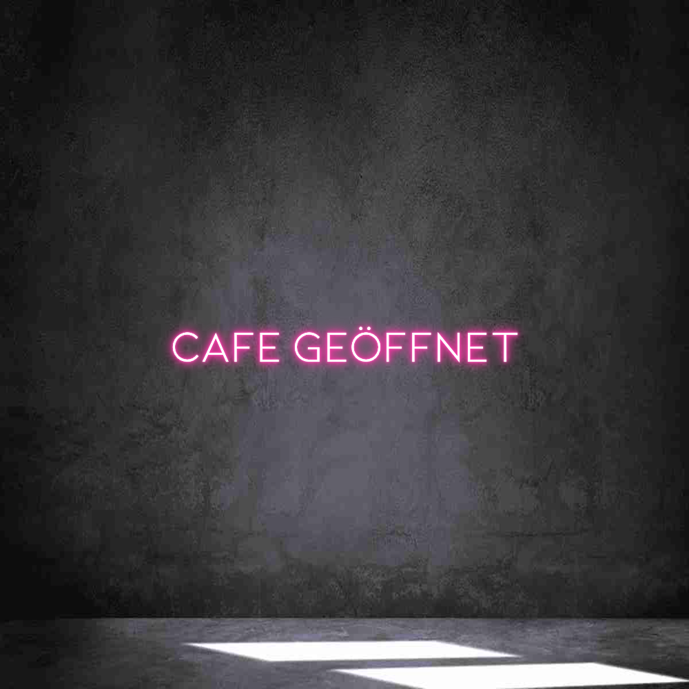 Individuelles Neon: CAFE GEÖFFNET