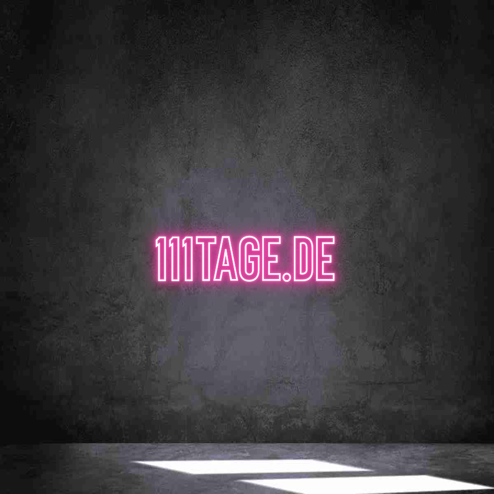 Individuelles Neon: 111Tage.de