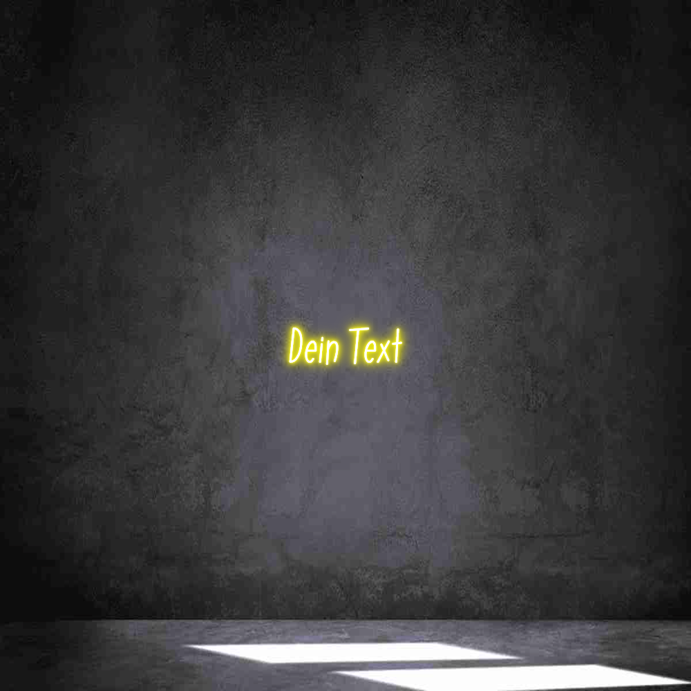 Individuelles Neon: Dein Text