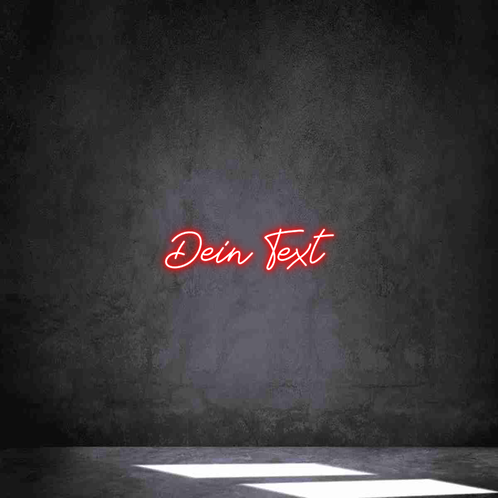 Individuelles Neon: Dein Text