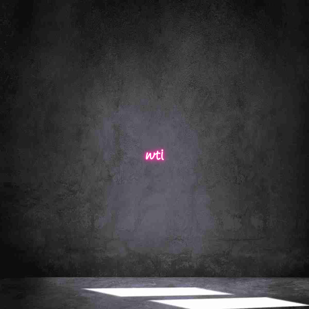 Individuelles Neon: wti