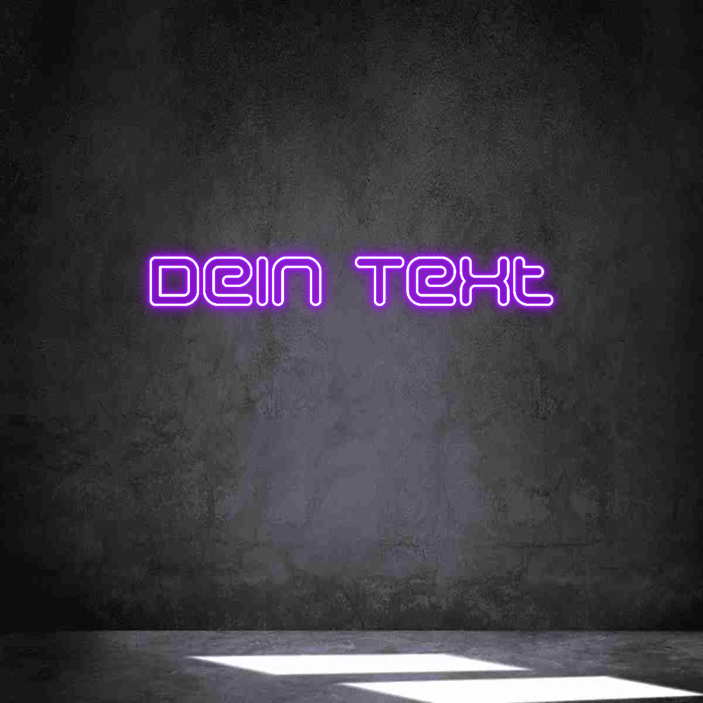 Individuelles Neon: Dein Text
