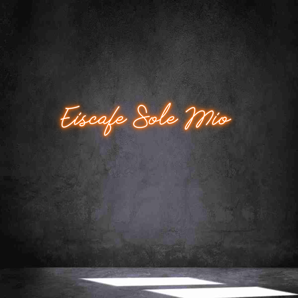 Individuelles Neon: Eiscafe Sole ...