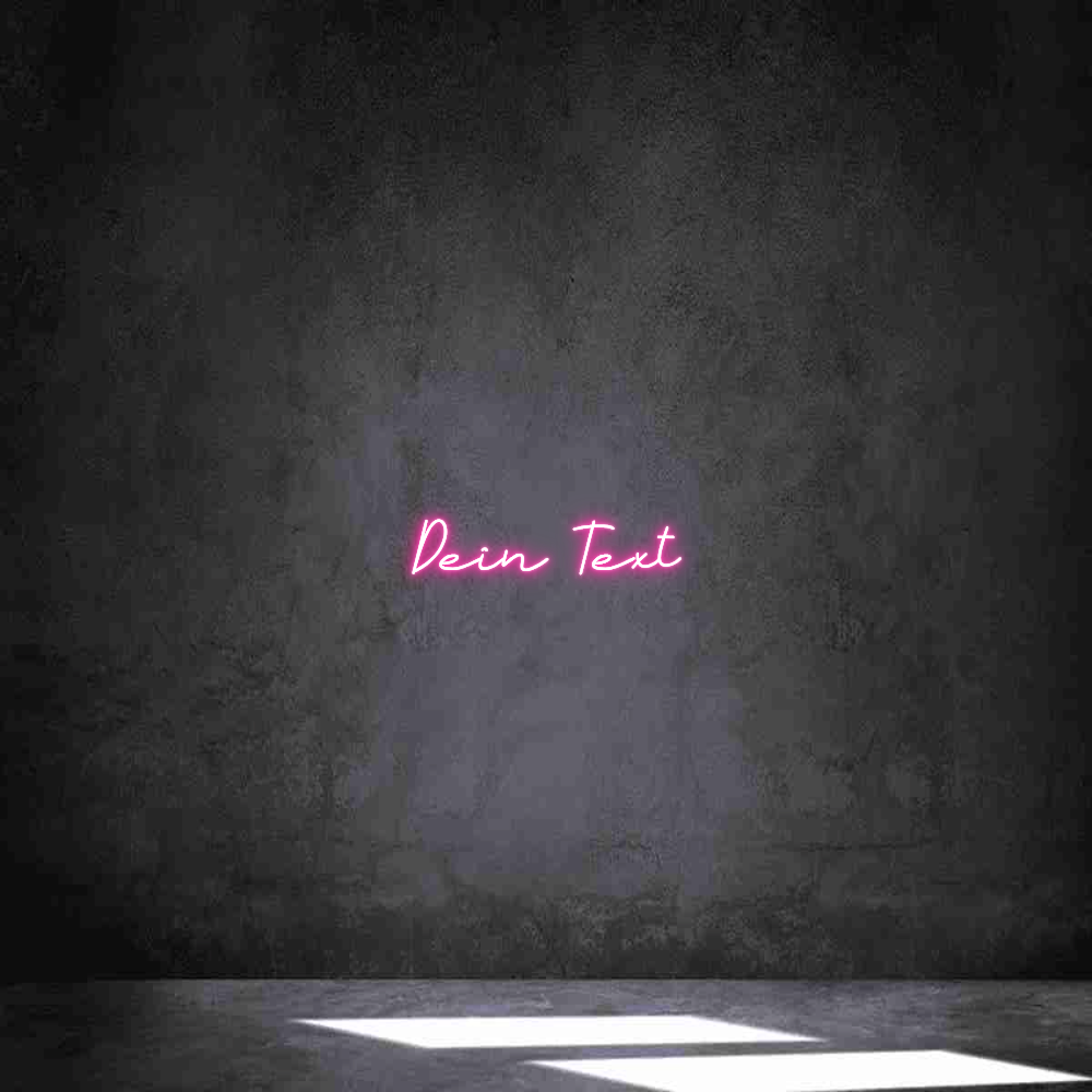 Individuelles Neon: Dein Text