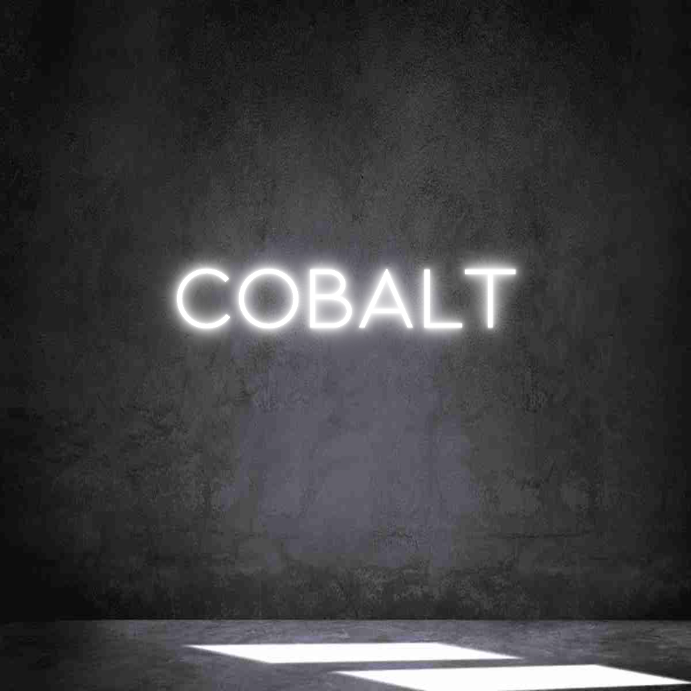 Individuelles Neon: COBALT