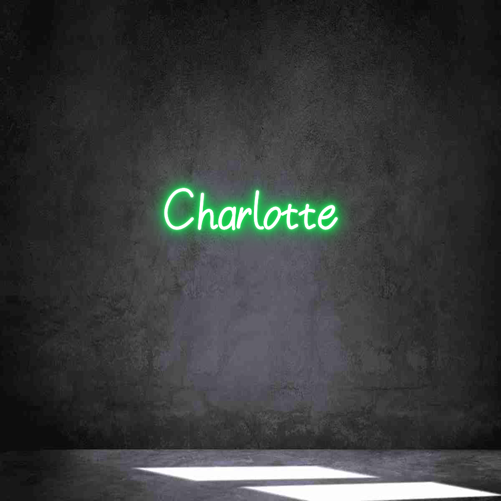 Individuelles Neon: Charlotte