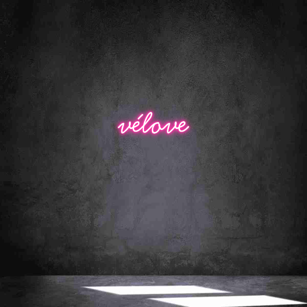Individuelles Neon: vélove