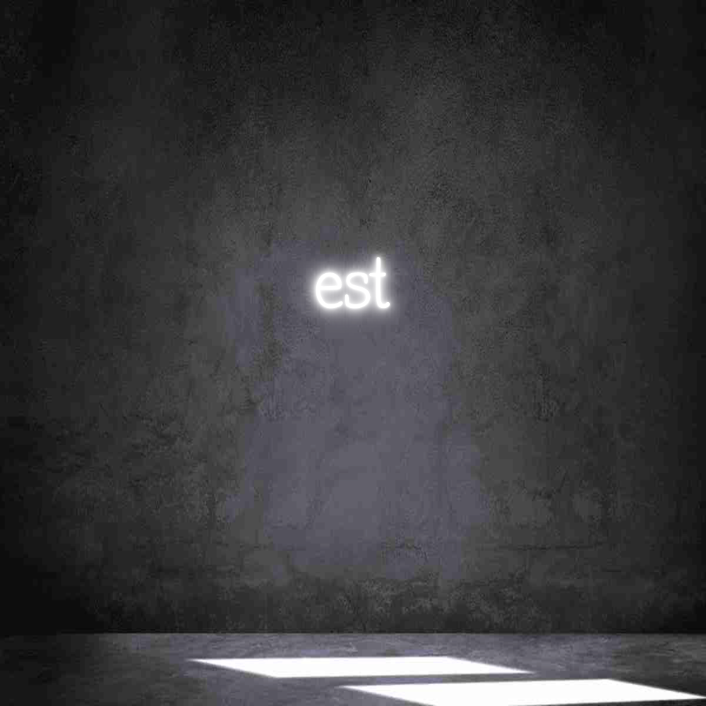 Individuelles Neon: est