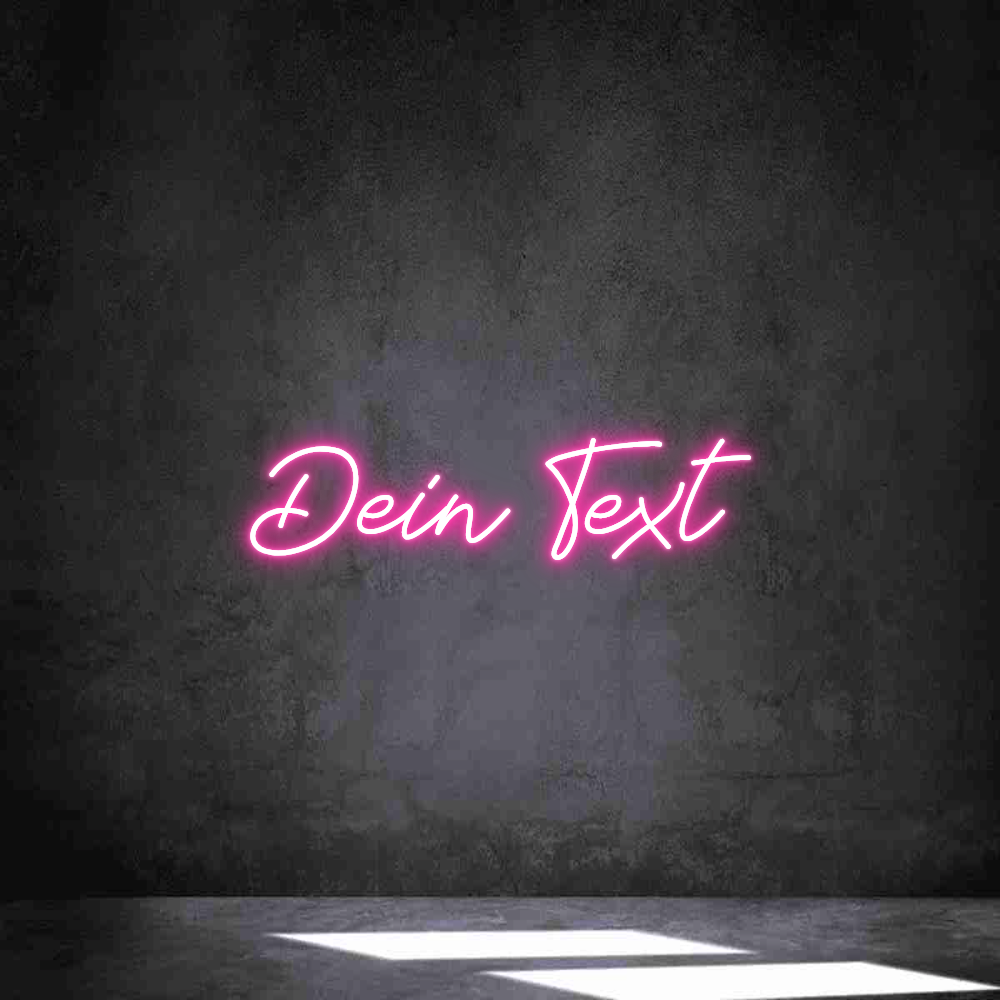 Individuelles Neon: Dein Text