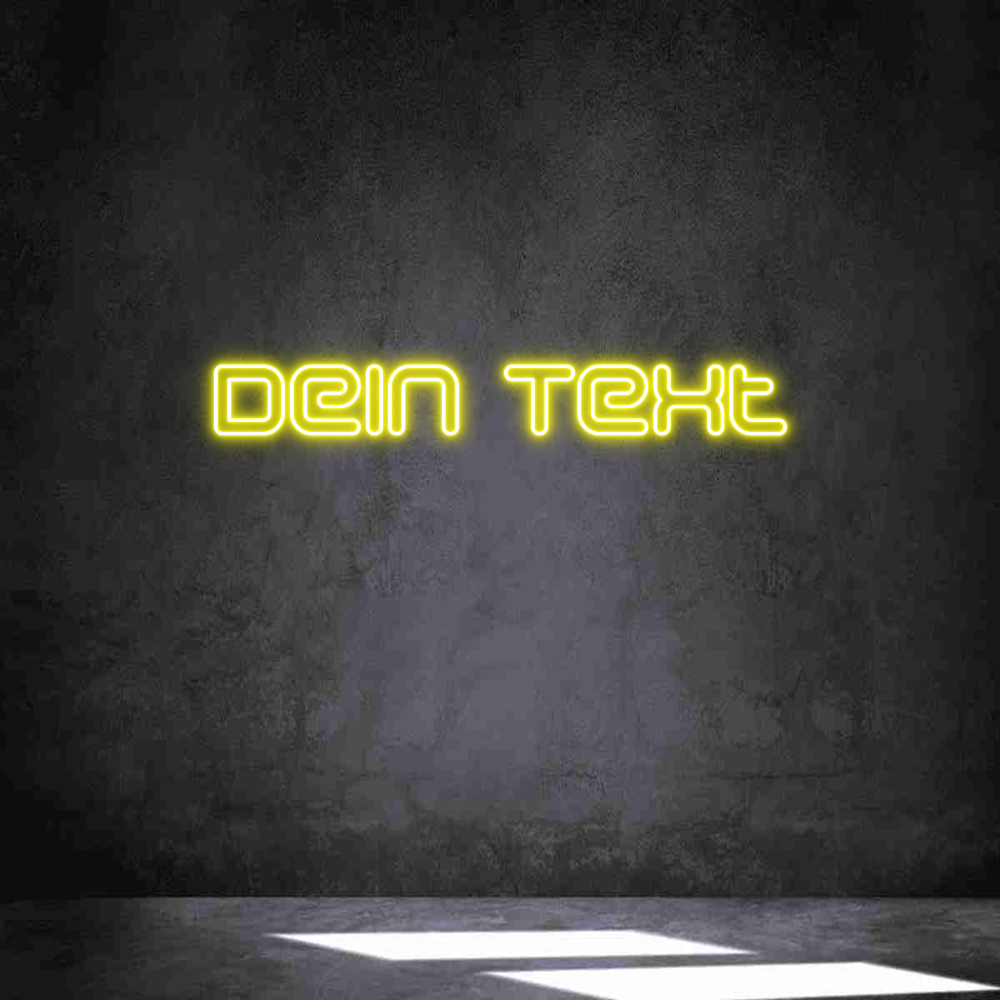 Individuelles Neon: Dein Text