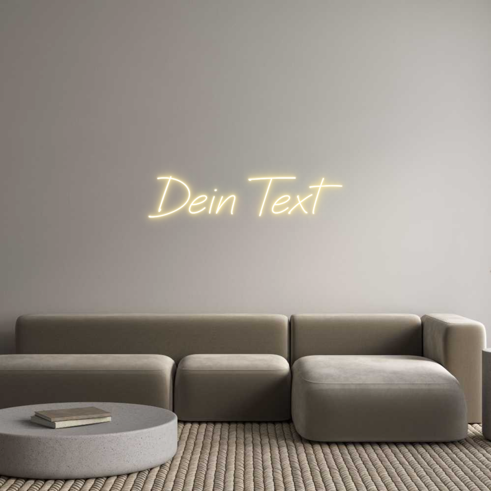 Individuelles Neon: Dein Text